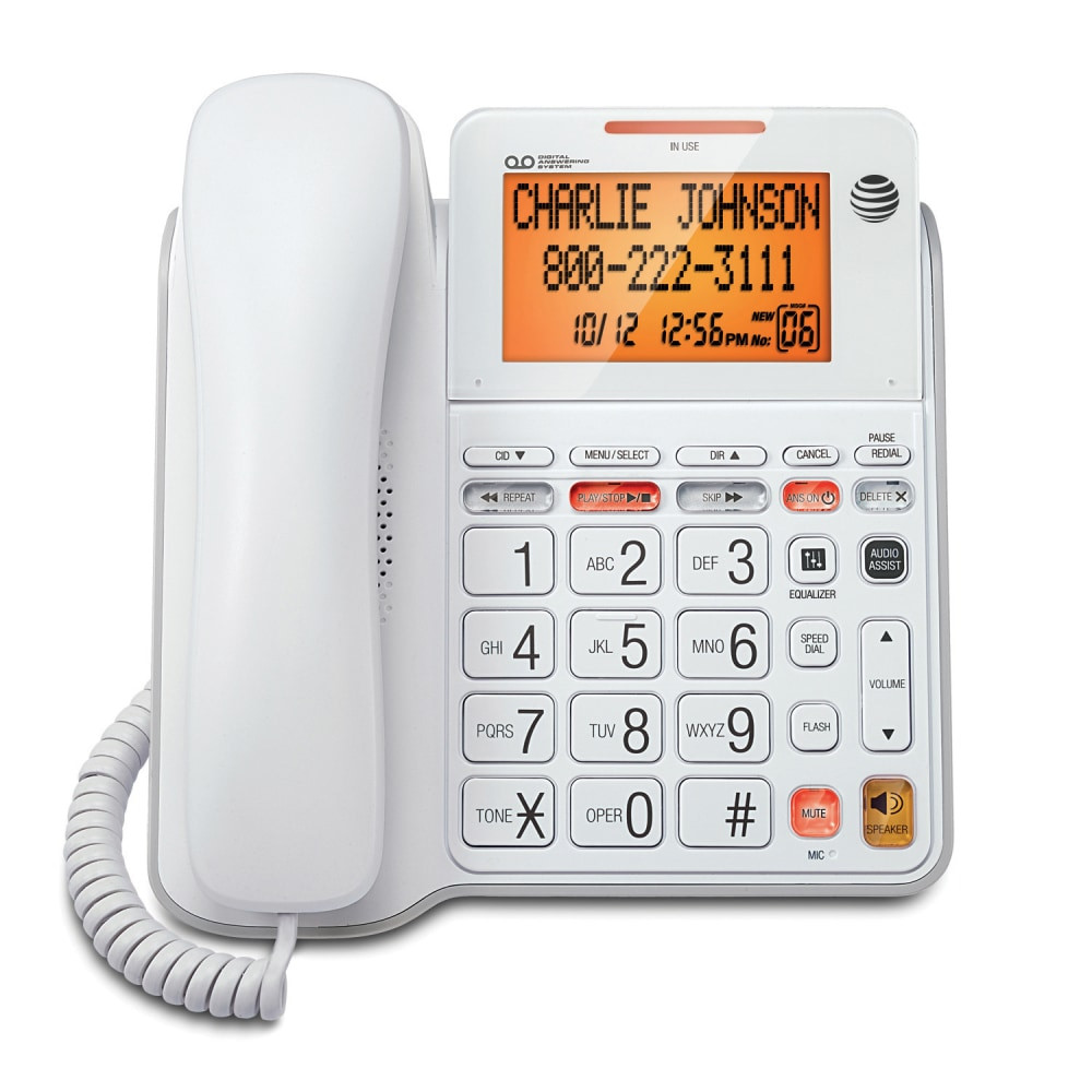 VTECH HOLDINGS LTD AT&amp;T CL4940 AT&T CL4940 Corded Answering System with Large Tilt Display