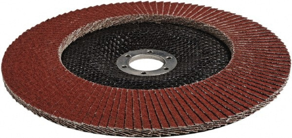 3M 7000148186 Flap Disc: 7/8" Hole, 80 Grit, Ceramic, Type 27