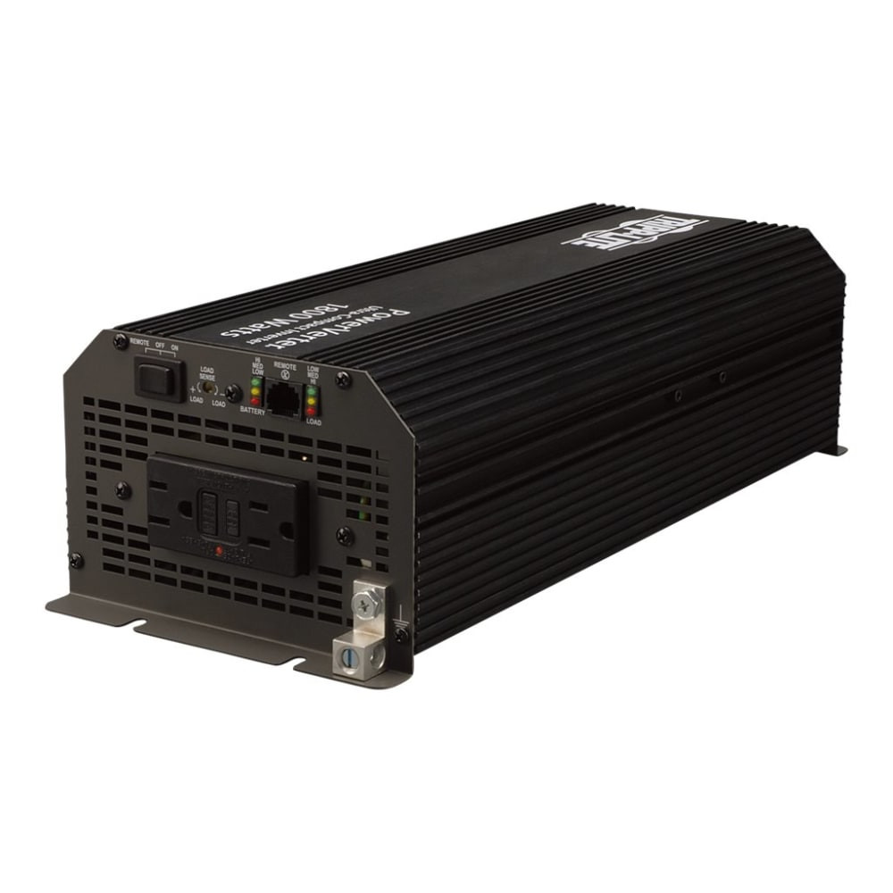 TRIPP LITE PV1800GFCI  Compact Inverter 1800W 12V DC to 120V AC 2 Outlets GFCI 5-15R - DC to AC power inverter - 12 V - 1.8 kW - output connectors: 2