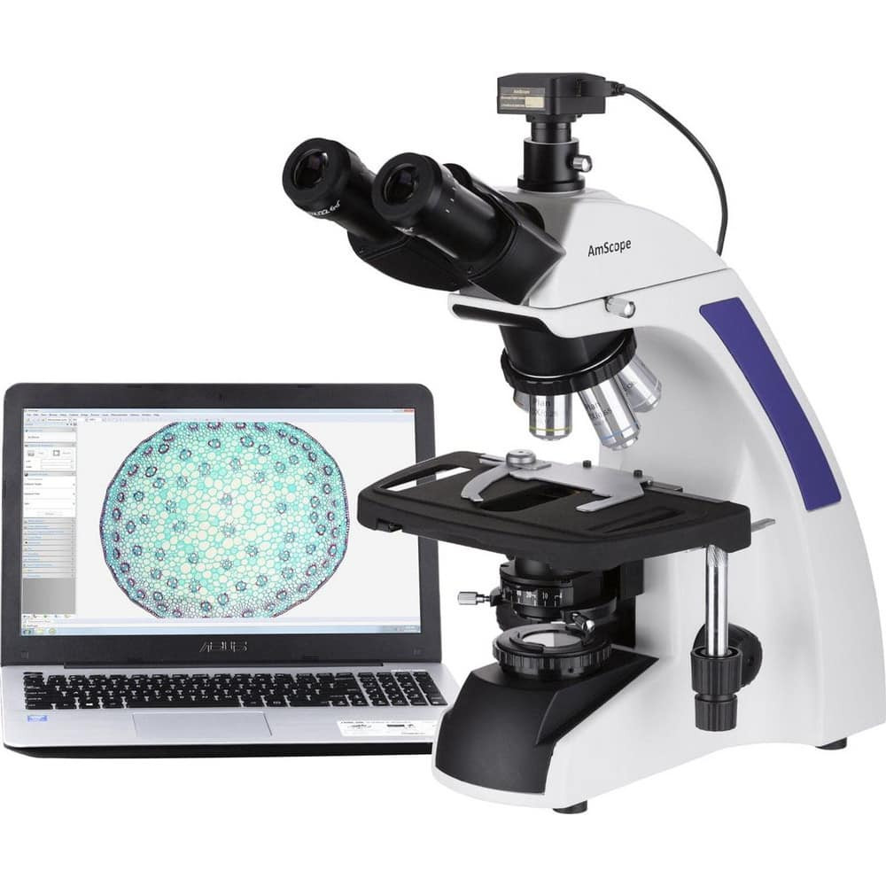 AmScope T720-18M3 Microscopes; Microscope Type: Compound ; Eyepiece Type: Trinocular ; Image Direction: Upright ; Eyepiece Magnification: 10x