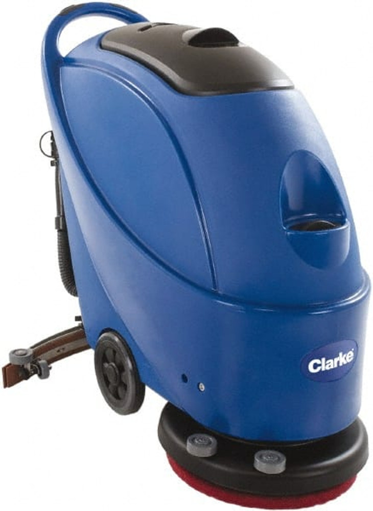 Clarke CLARKE430C Floor Scrubber: Electric, 17" Cleaning Width, 1 hp, 150 RPM