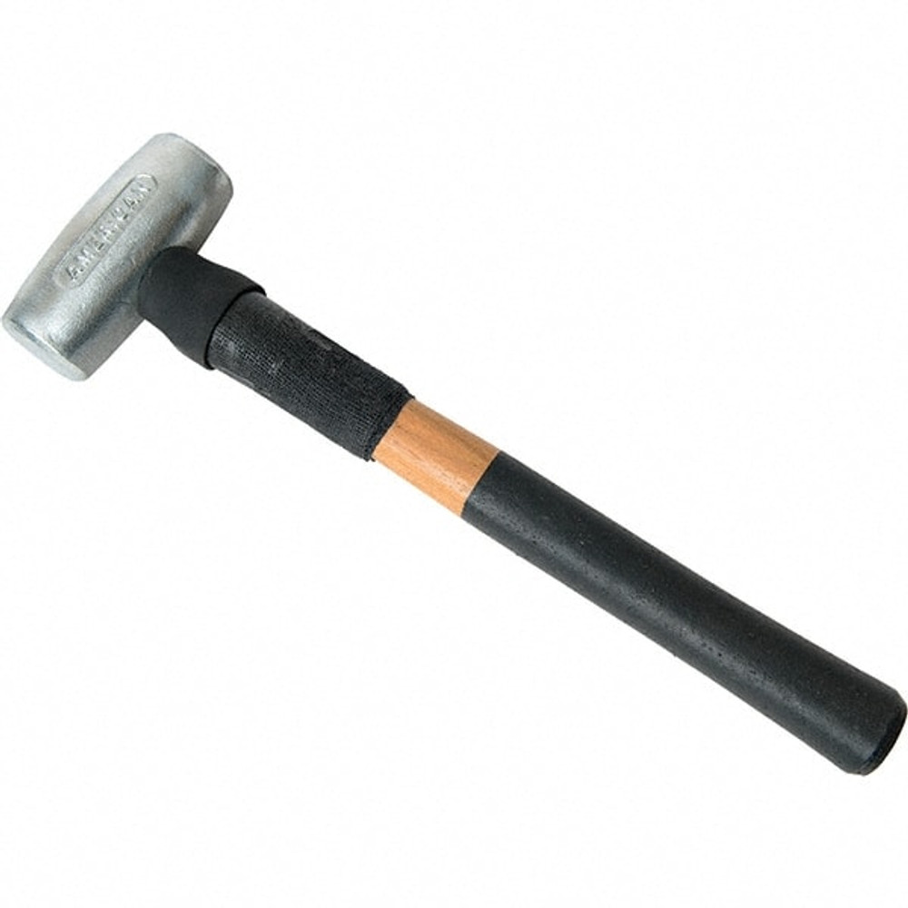 American Hammer AM3ALXWG Dead Blow Hammer: 3 lb Head, 1-3/4" Face Dia, Aluminum Head