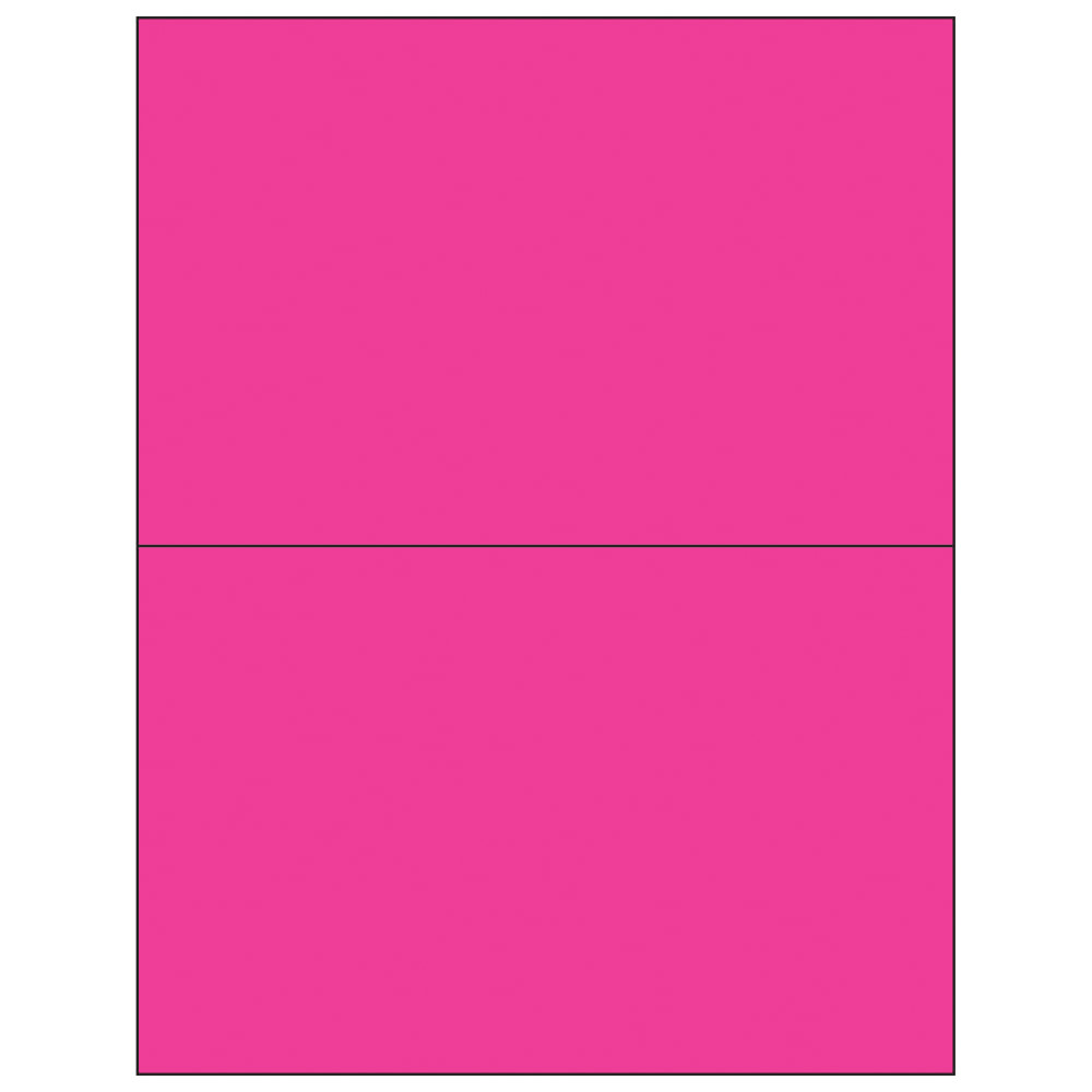 B O X MANAGEMENT, INC. LL184PK Tape Logic Permanent Labels, LL184PK, Rectangle, 8 1/2in x 5 1/2in, Fluorescent Pink, Case Of 200