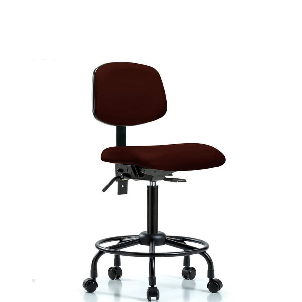 Blue Ridge Ergonomics MSC50451 Task Chair: Vinyl, Burgundy