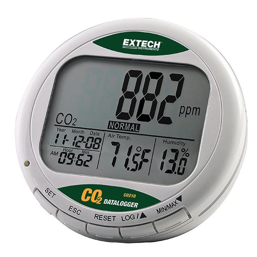 Extech CO210 -14 to 140°F, 0 to 99.9% Humidity Range, Air Quality Monitor