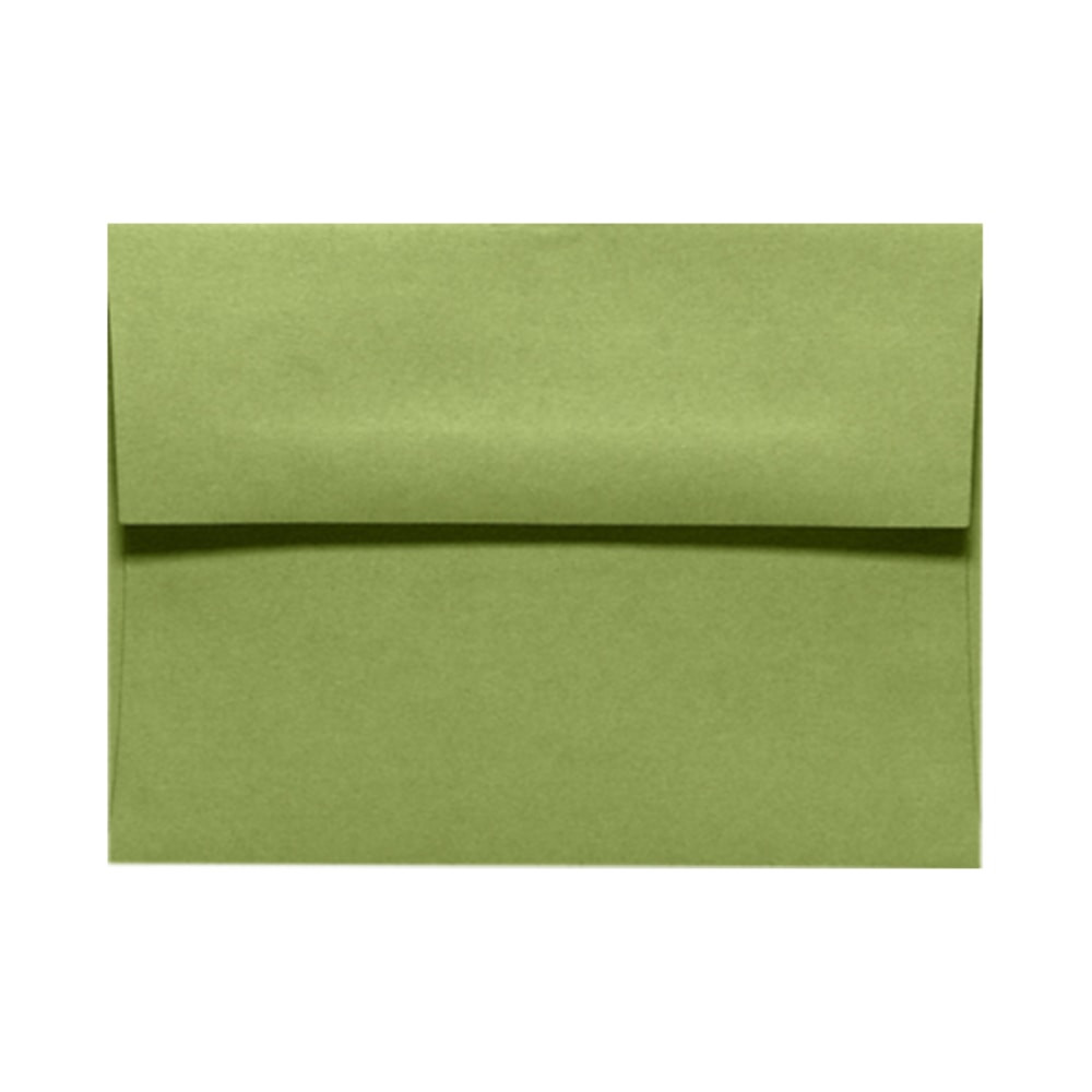 ACTION ENVELOPE EX4895-27-1M LUX Invitation Envelopes, A9, Gummed Seal, Avocado Green, Pack Of 1,000