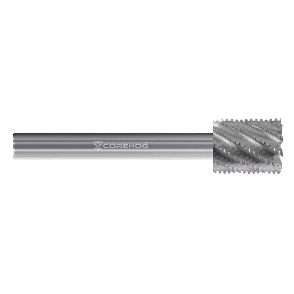 Corehog C54641 Square End Mill: 13 mm Dia, 0.4999" LOC, 10 Flutes, High Speed Steel