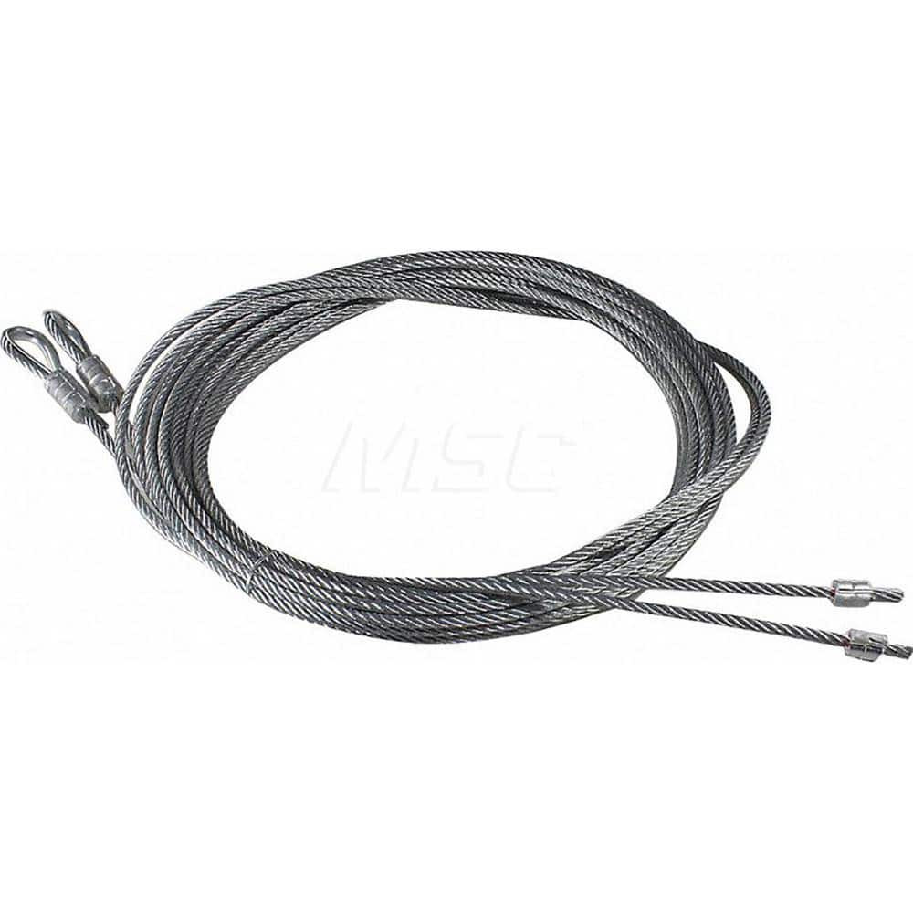 American Garage Door Supply CAG18-140 Garage Door Hardware; Hardware Type: Garage Door Cable Assembly, Spring Lift ; For Use With: Commercial Doors ; Material: Steel ; Hardware Diameter: .125 ; Overall Length: 140.00