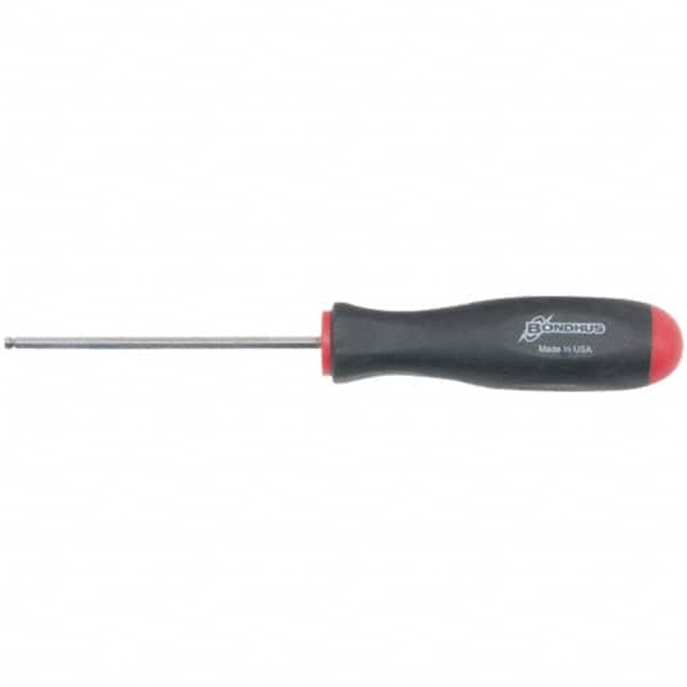 Bondhus 16612 Hex Drivers; Ball End: Yes ; Handle Length: 4.8in; 123mm ; Handle Material: Rubber ; Features: Non-Slip Grip