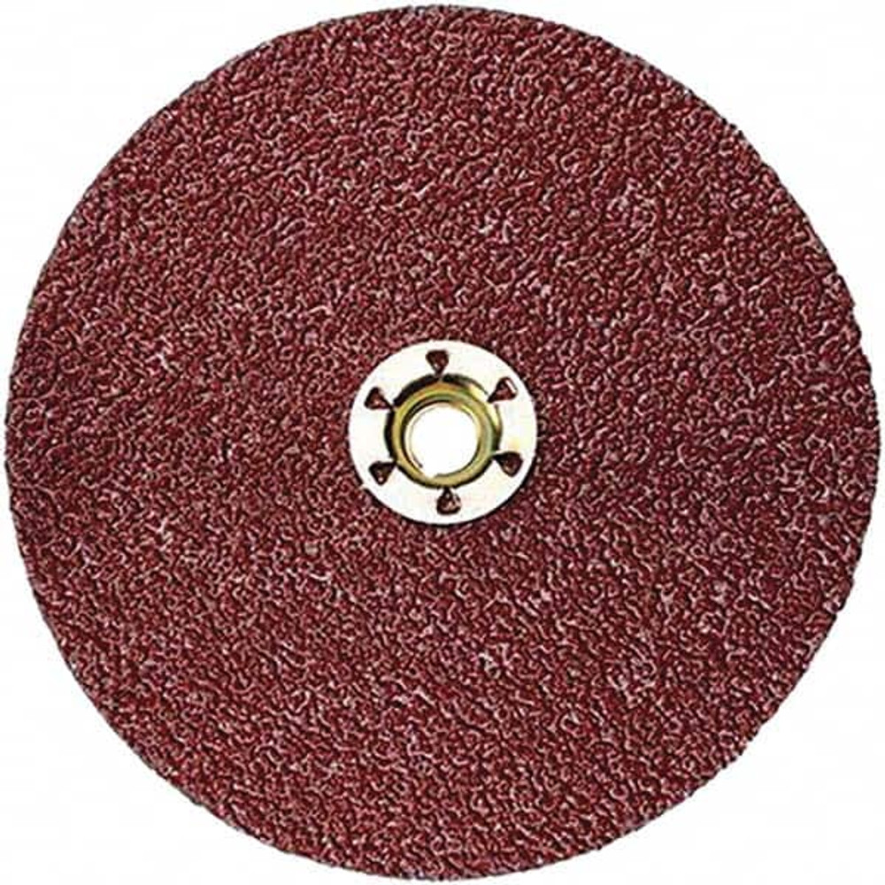 3M 7010360665 Quick-Change Disc: 4" Dia, 60 Grit, Ceramic, Coated