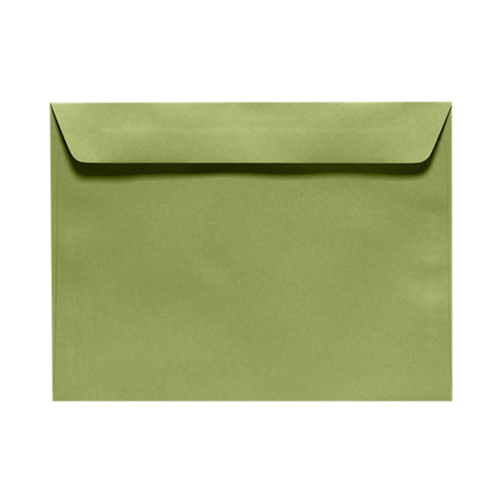 ACTION ENVELOPE EX4899-27-500 LUX Booklet 9in x 12in Envelopes, Gummed Seal, Avocado Green, Pack Of 500