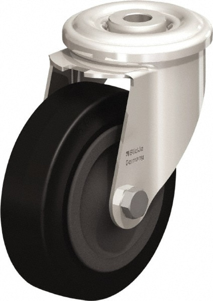 Blickle 592741 Hollow Kingpin Caster: Swivel, 4" Wheel Dia, 1-3/16" Wheel Width