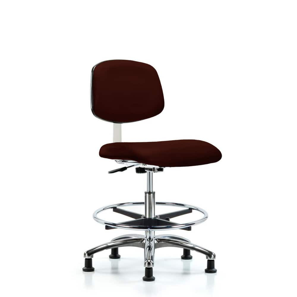 Blue Ridge Ergonomics MSC40318 Task Chair: Vinyl, Burgundy