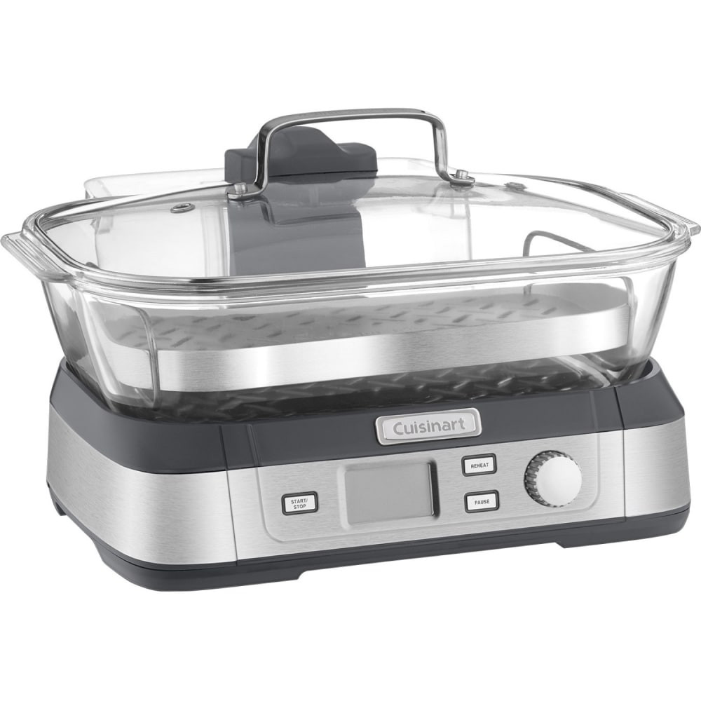 CONAIR CORPORATION STM-1000 Cuisinart CookFresh Digital Glass Steamer, 1.32 Gallon, Silver