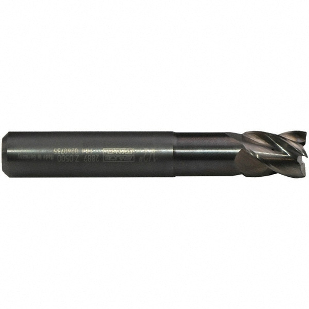 Emuge 2889RZ.0375 3/8" Diam 3-Flute 40° Solid Carbide 0.008" Chamfer Length Square Roughing & Finishing End Mill