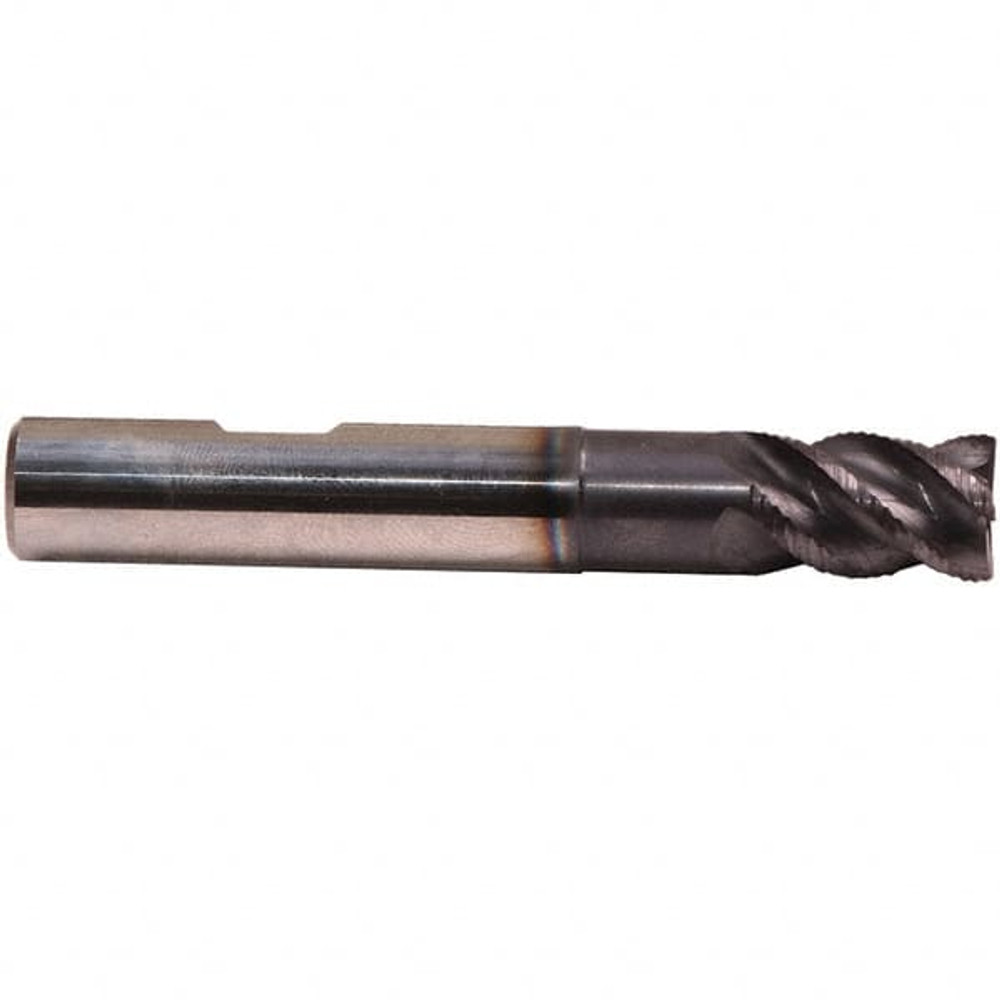 Emuge 2869AZ.0625 5/8" Diam 4-Flute 45° Solid Carbide Square Roughing & Finishing End Mill