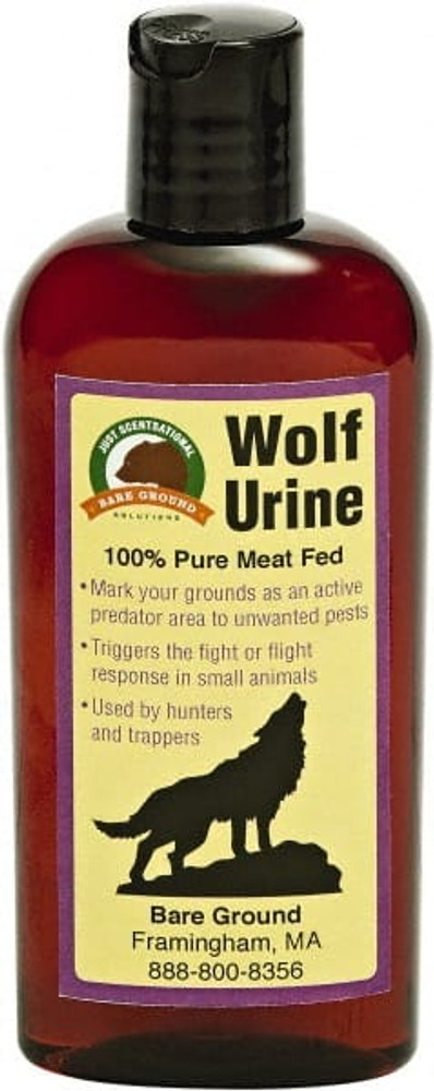 Bare Ground Solutions WU-4 4oz Bottle of Wolf Urine Predator Scent to repel unwanted animals