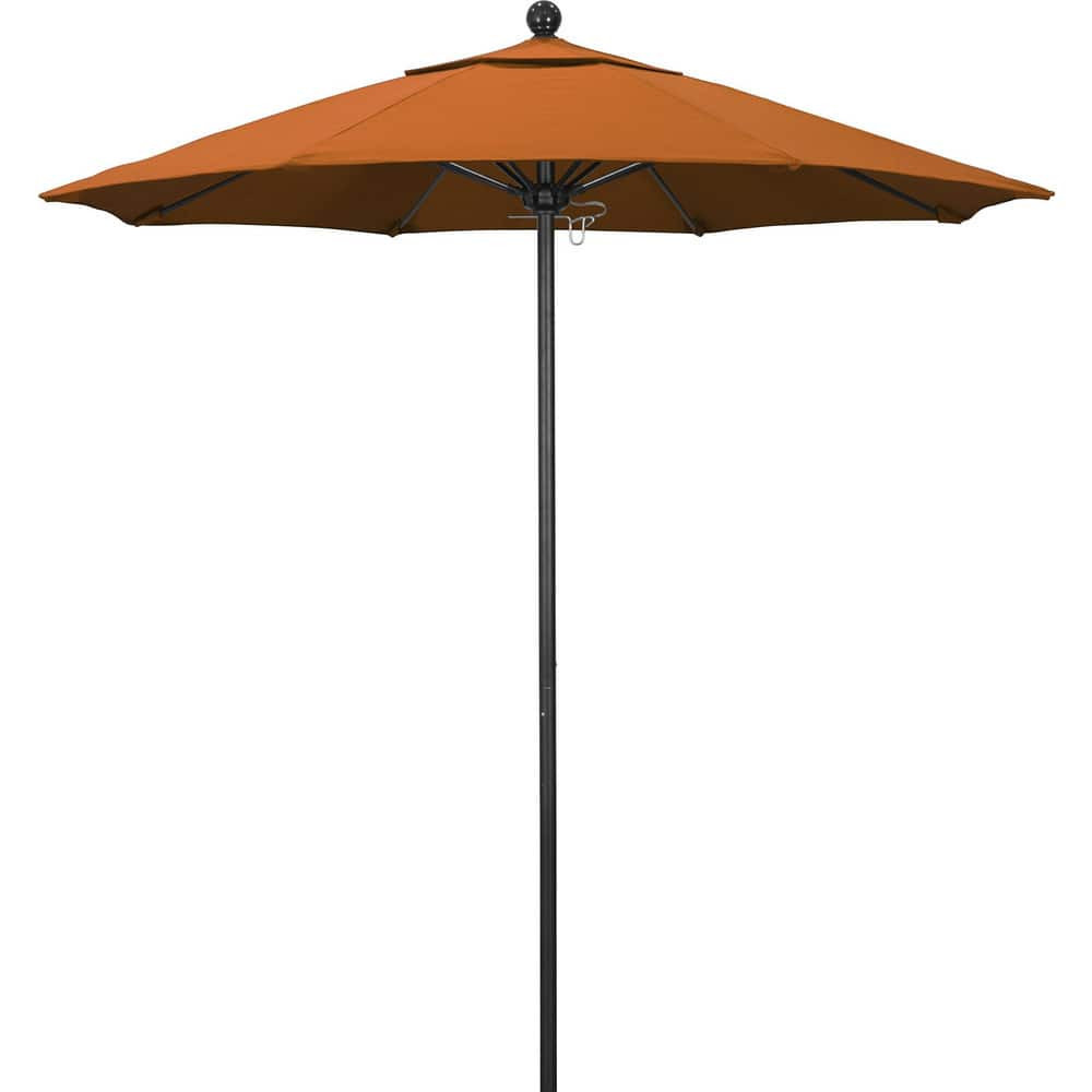 California Umbrella 194061626474 Patio Umbrellas; Fabric Color: tuscan ; Base Included: No ; Fade Resistant: Yes ; Diameter (Feet): 7.5 ; Canopy Fabric: Pacifica