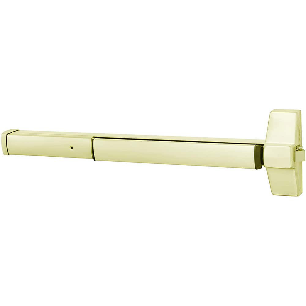 Corbin Russwin ED5200-605-W036 Push Bars; Material: Stainless Steel ; Locking Type: Exit Device Only ; Finish/Coating: Bright Brass ; Maximum Door Width: 36in ; Minimum Door Width: 30in ; Fits Door Size: 8