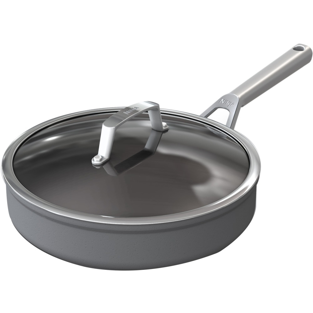 SHARK/NINJA Ninja C30130  Foodi NeverStick Premium Hard-Anodized 3-Quart Saute Pan, Slate Gray