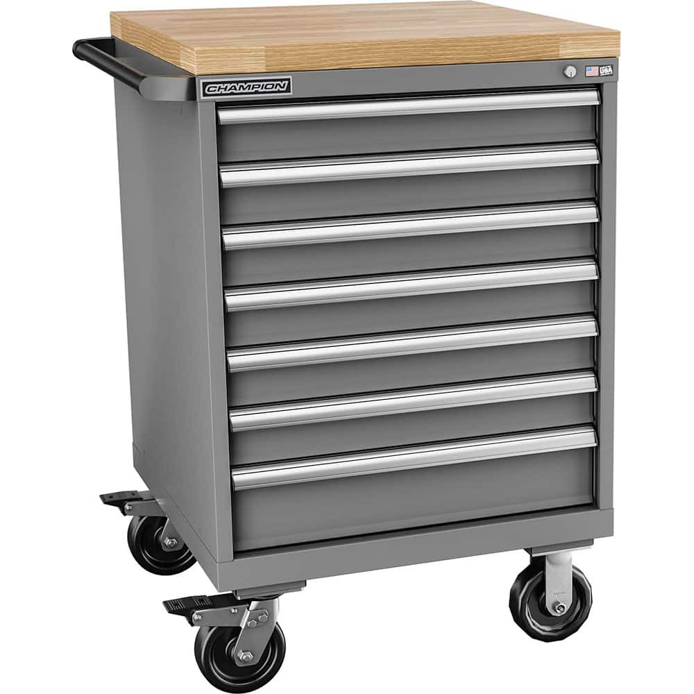 Champion Tool Storage S150702MBBB-DG Storage Cabinet: 28-1/4" Wide, 28-1/2" Deep, 43-1/4" High