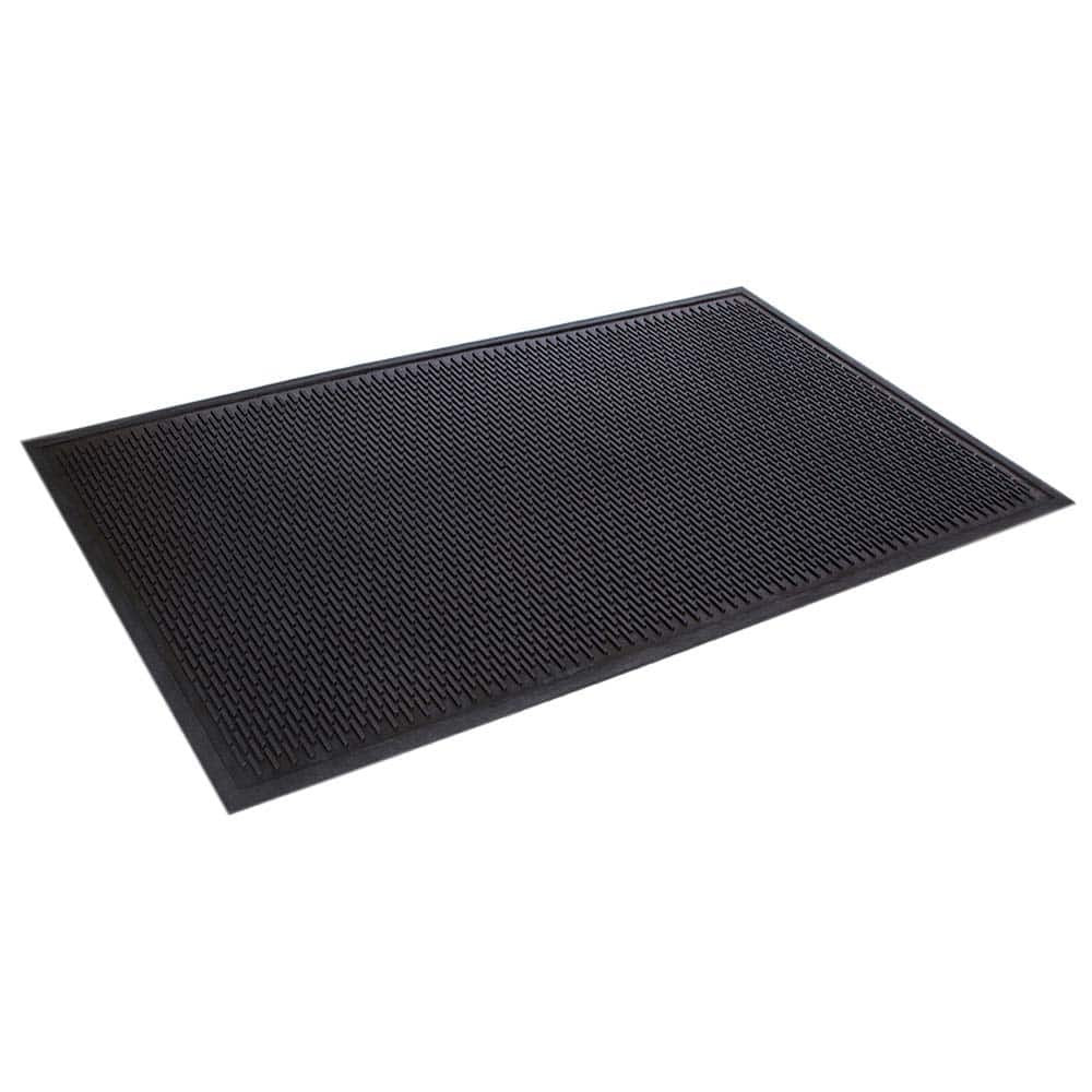 Crown Matting TD 0035BK Entrance Mat: 5' Long, 3' Wide, SBR Rubber Surface