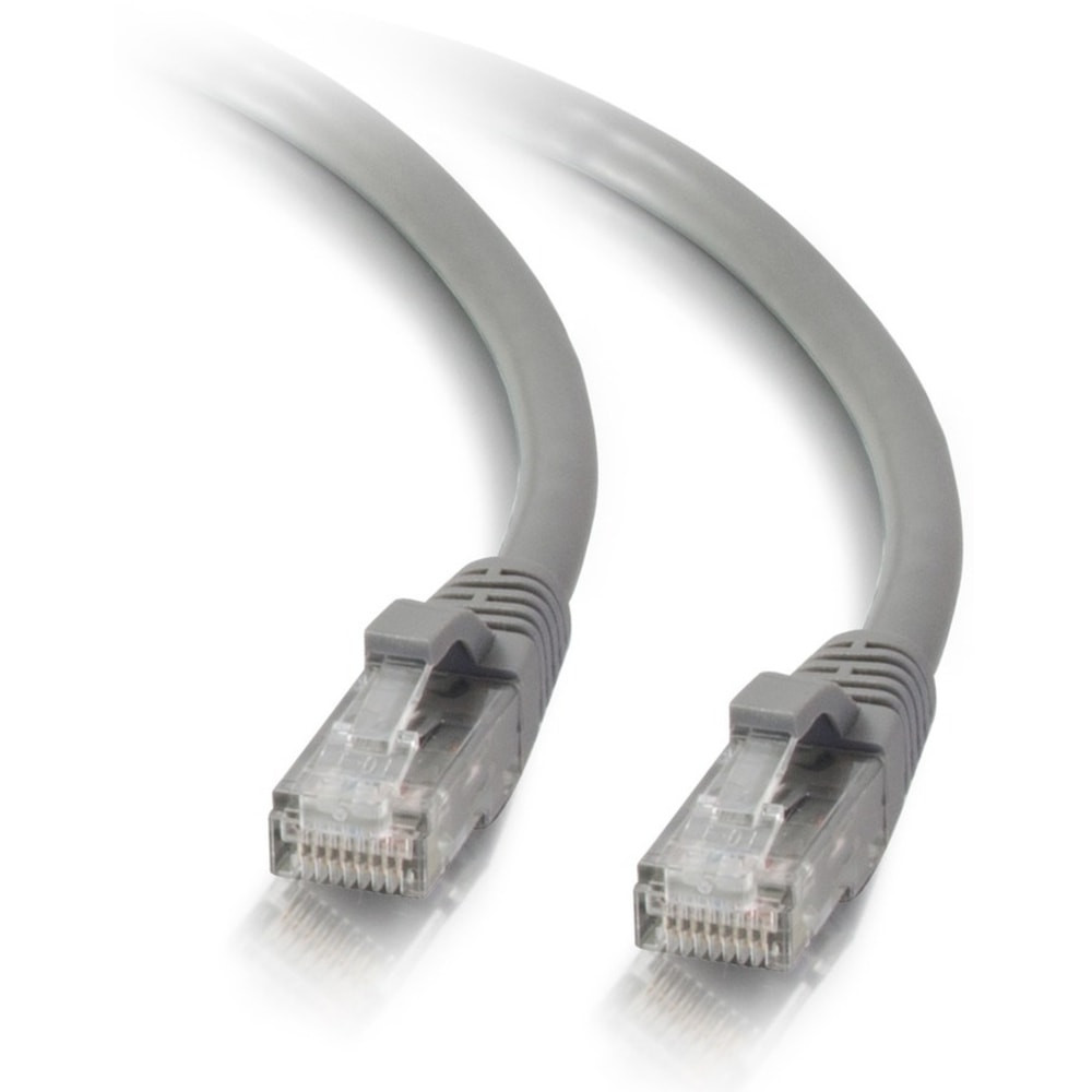 LASTAR INC. 15205 C2G 14ft Cat5e Ethernet Cable - Snagless Unshielded (UTP) - Gray - Category 5e for Network Device - RJ-45 Male - RJ-45 Male - 14ft - Gray