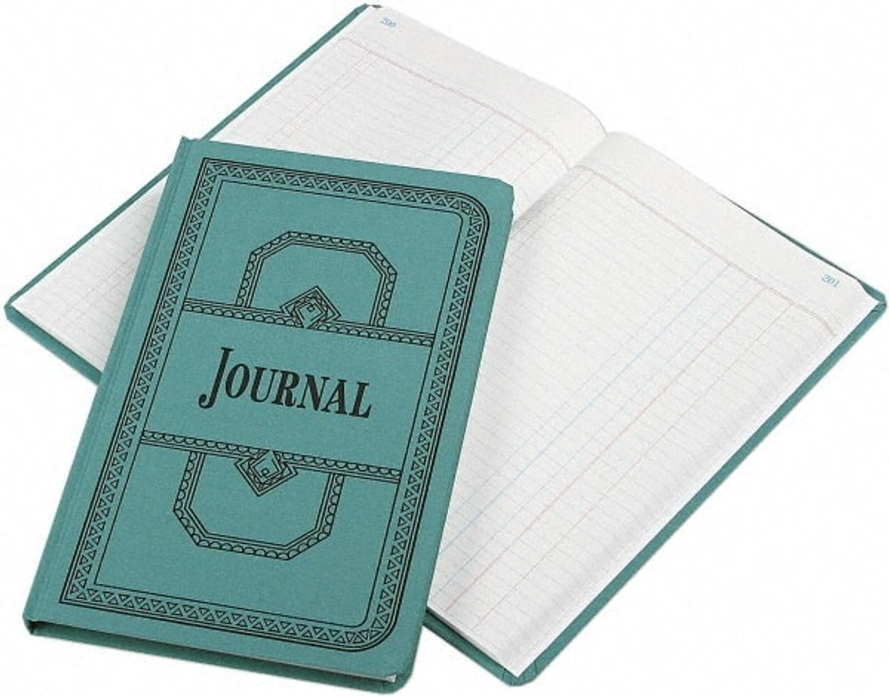 Boorum & Pease BOR66300J Record Rule Record/Account Book: 300 Sheets, Journal Ruled, Blue Paper