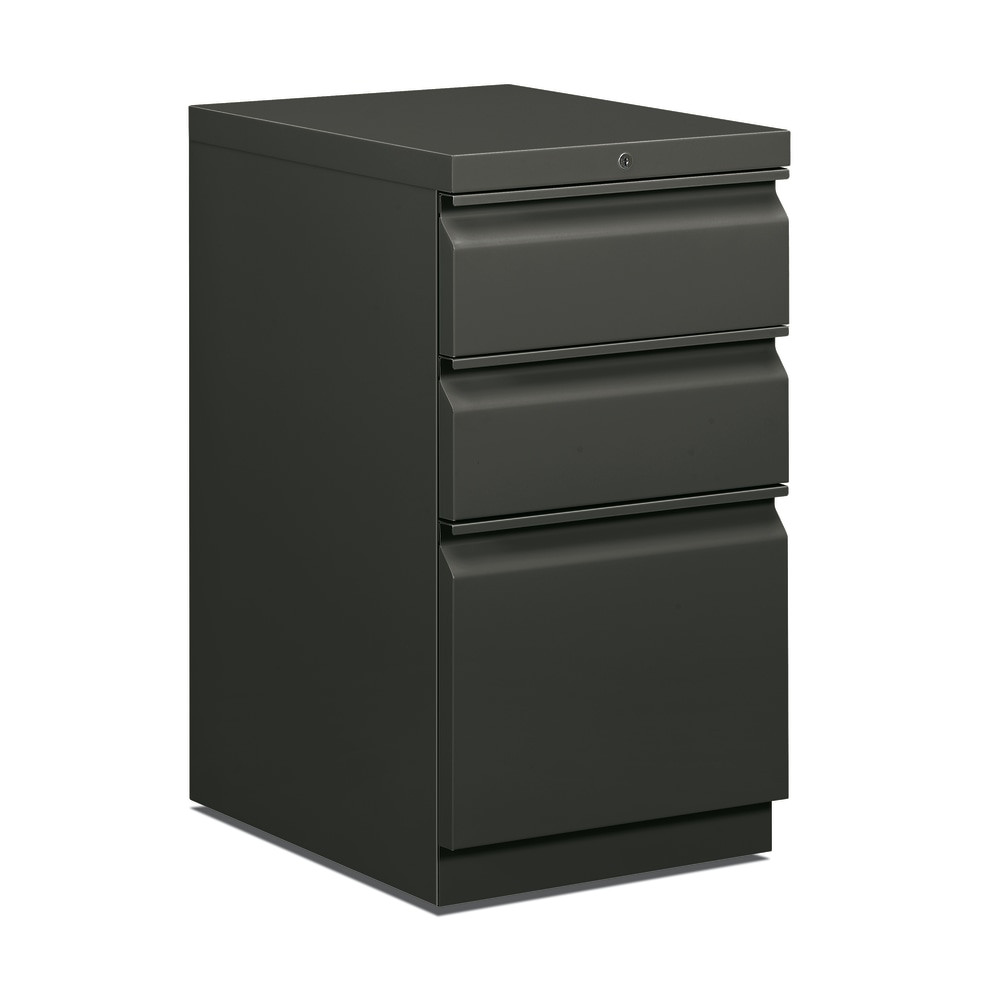HNI CORPORATION 33720RS HON Efficiencies 19-7/8inD Vertical 3-Drawer Mobile Pedestal File Cabinet, Charcoal