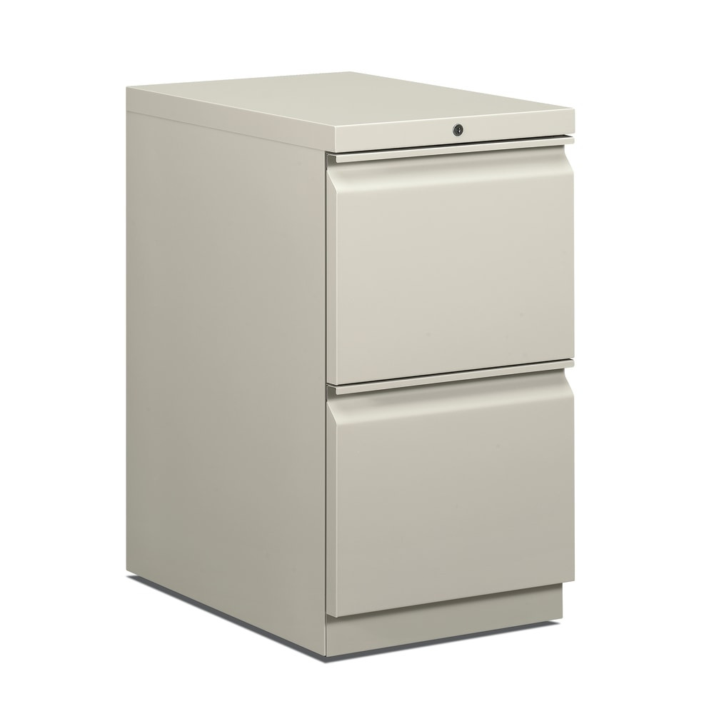 HNI CORPORATION 33823RQ HON Brigade 15inW x 22-7/8inD Lateral 2-Drawer Mobile Pedestal File Cabinet, Light Gray