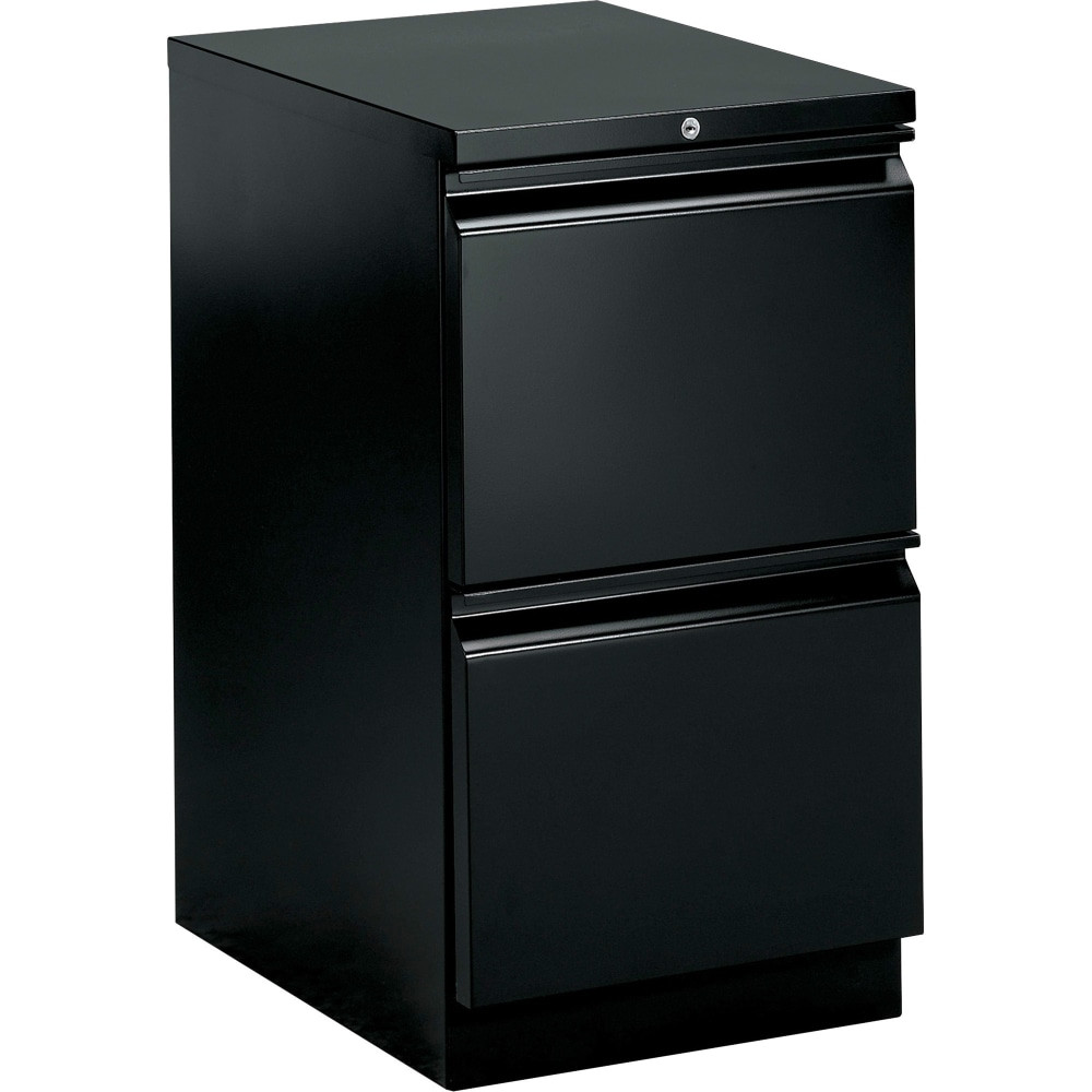 HNI CORPORATION 33823RP HON Brigade 15inW x 22-7/8inD Lateral 2-Drawer Mobile Pedestal File Cabinet, Black