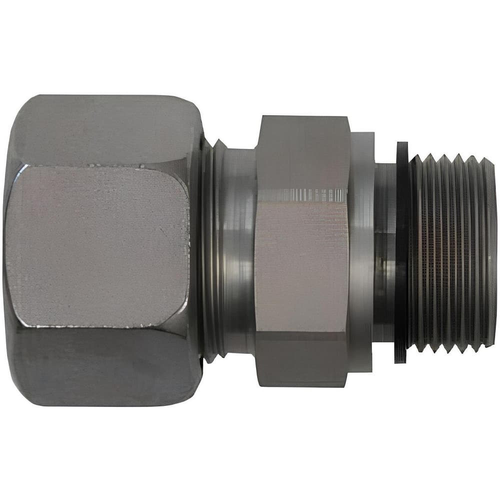 Brennan D7400-L22-12-ED Metal Compression Tube Fittings; Fitting Type: Straight ; Material: Stainless Steel ; Thread Size (mm): M36x2 ; Thread Size (Inch): 3/4-14 ; Thread Standard: BSPP ; Tube Inside Diameter: 22.000