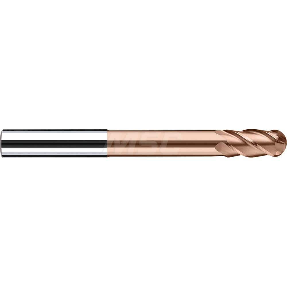 Fraisa H7494610 Ball End Mill: 16.00 mm Dia, 32.00 mm LOC, 4 Flute, Solid Carbide