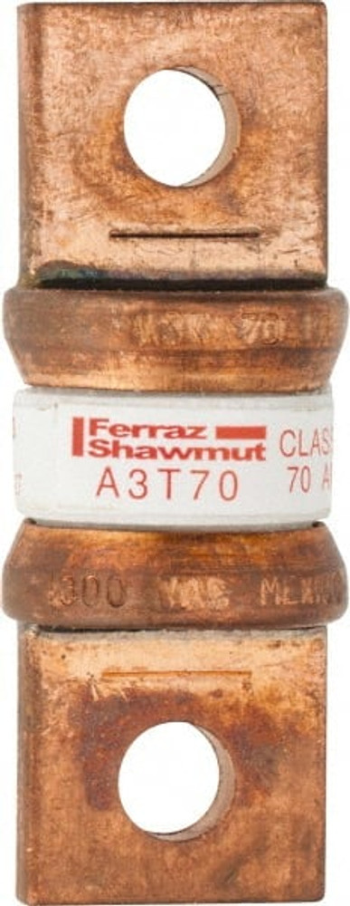 Ferraz Shawmut A3T70 Cylindrical Fast-Acting Fuse: T, 70 A, 20.6 mm Dia
