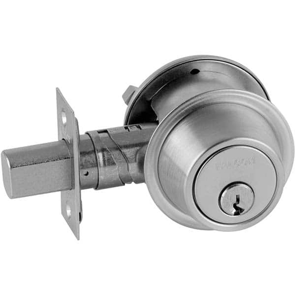 Falcon D241CP6 626 Deadbolts; Deadbolt Type: Single Cylinder ; Lock Type: Single Cylinder ; Finish: Satin Chrome ; Hand Orientation: Non-Handed ; Lockset Grade: Grade 2