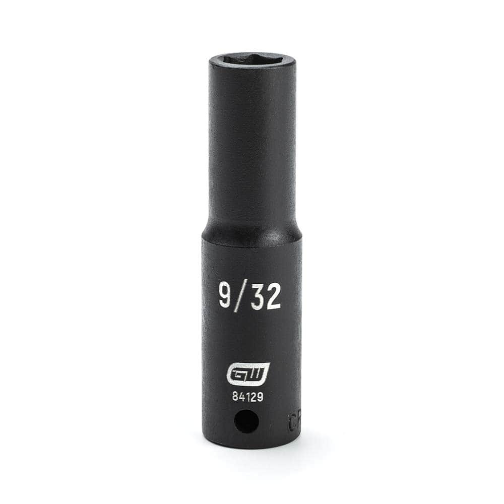 GEARWRENCH 84129 Impact Socket: 1/4" Drive, 9/32" Socket, Hex Drive