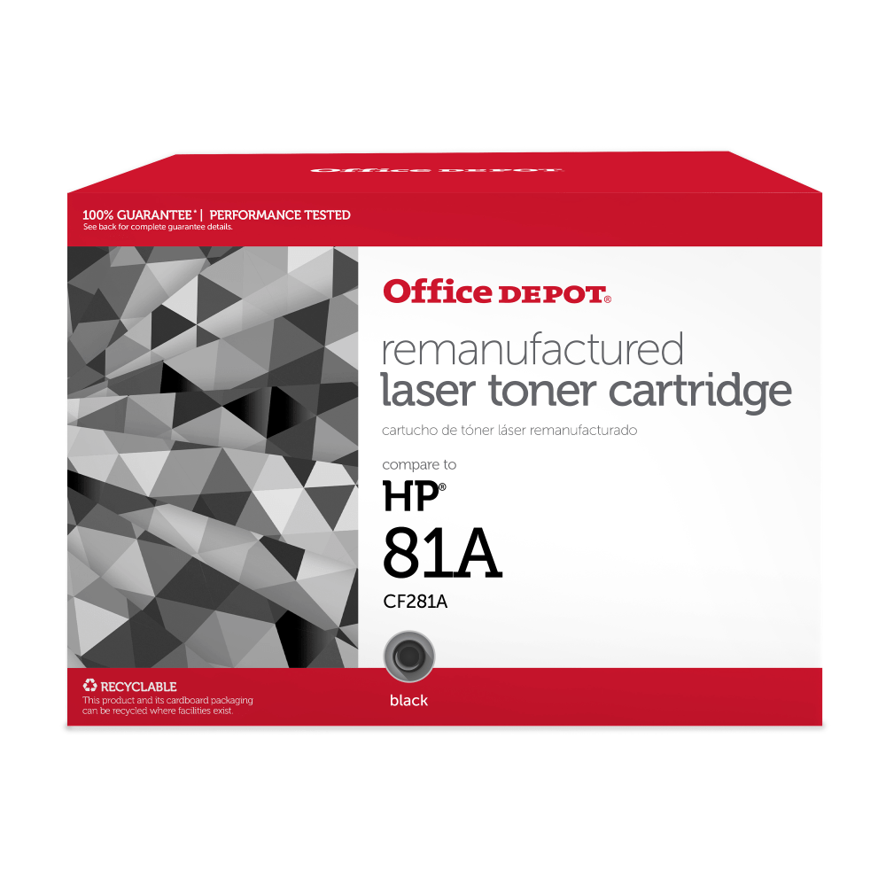 CLOVER TECHNOLOGIES GROUP, LLC 200777P Office Depot Remanufactured Black Toner Cartridge Replacement For HP 81A