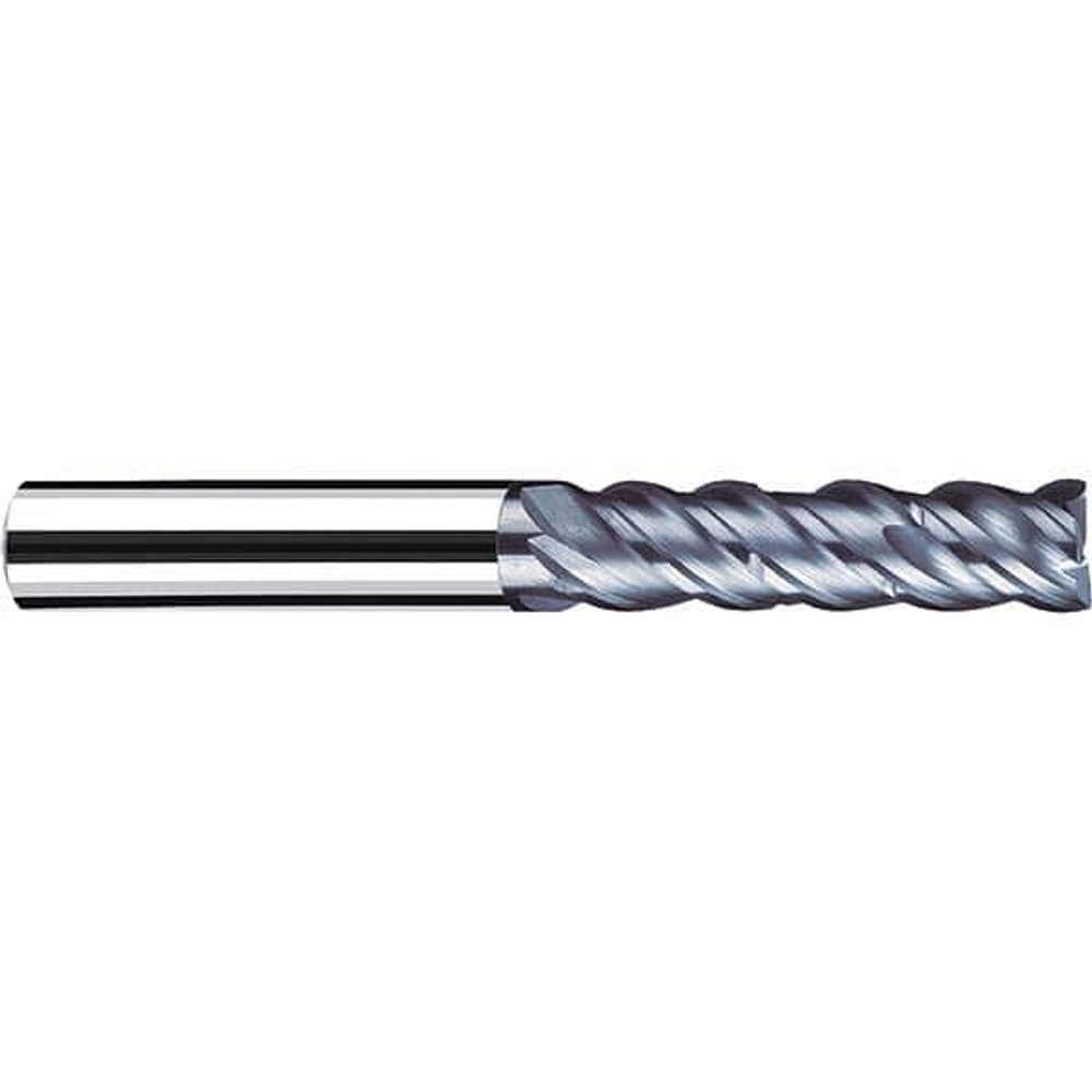 Fraisa P95937530 Square End Mill: 1/2" Dia, 1-1/2" LOC, 4 Flute, Solid Carbide