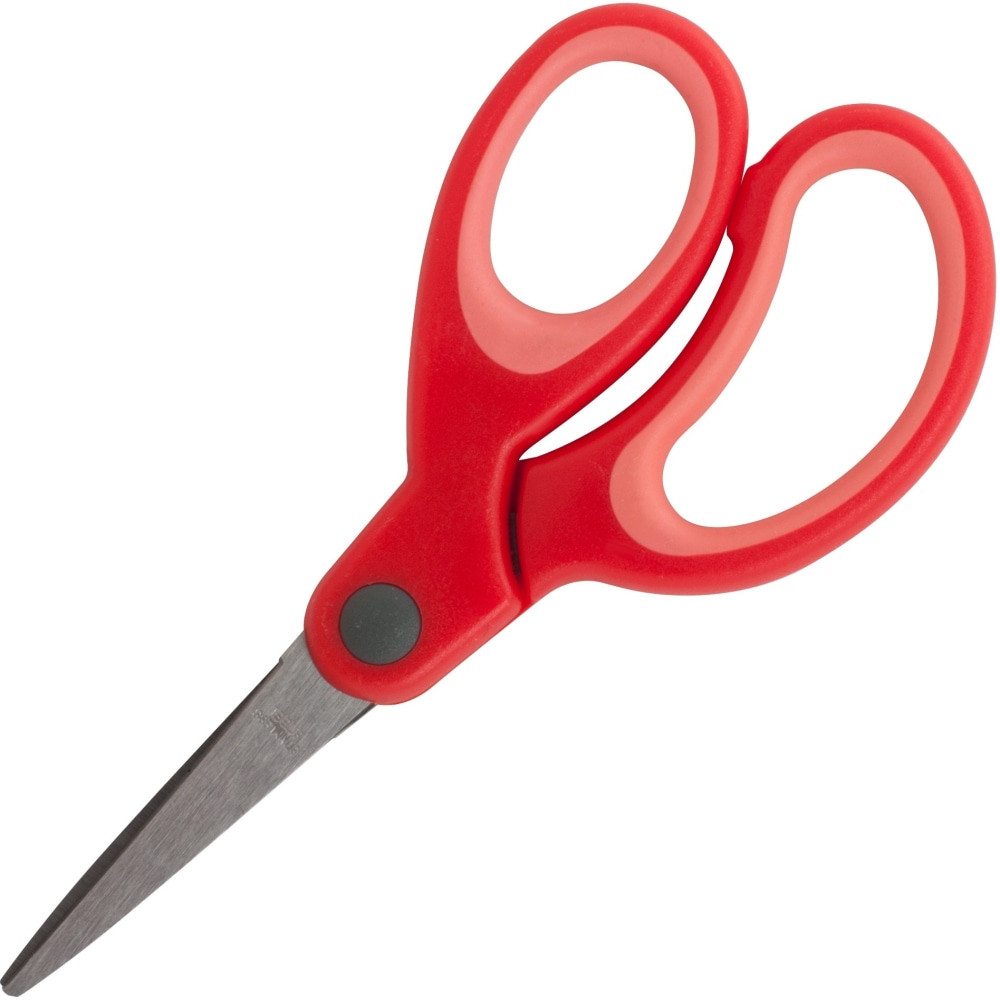 SP RICHARDS Sparco 39044  5in Kids Pointed End Scissors - 5in Overall Length - Pointed Tip - Red - 1 Each