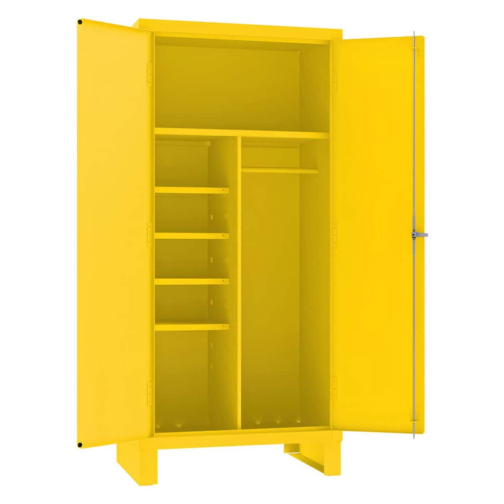 Durham 3501-HDL-50 Safety Cabinets; Cabinet Type: Spill Control ; Container Material: Steel ; Overall Height: 78in ; Overall Width: 36 ; Overall Depth: 24.25in ; Portable: No