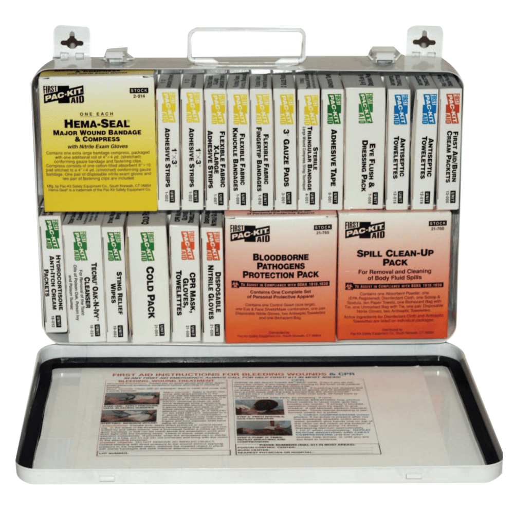 PAC KIT SAFETY EQUIPMENT CO. No Brand 579-5499 36 Unit Steel First Aid Kits, Weatherproof Steel, Wall Mount