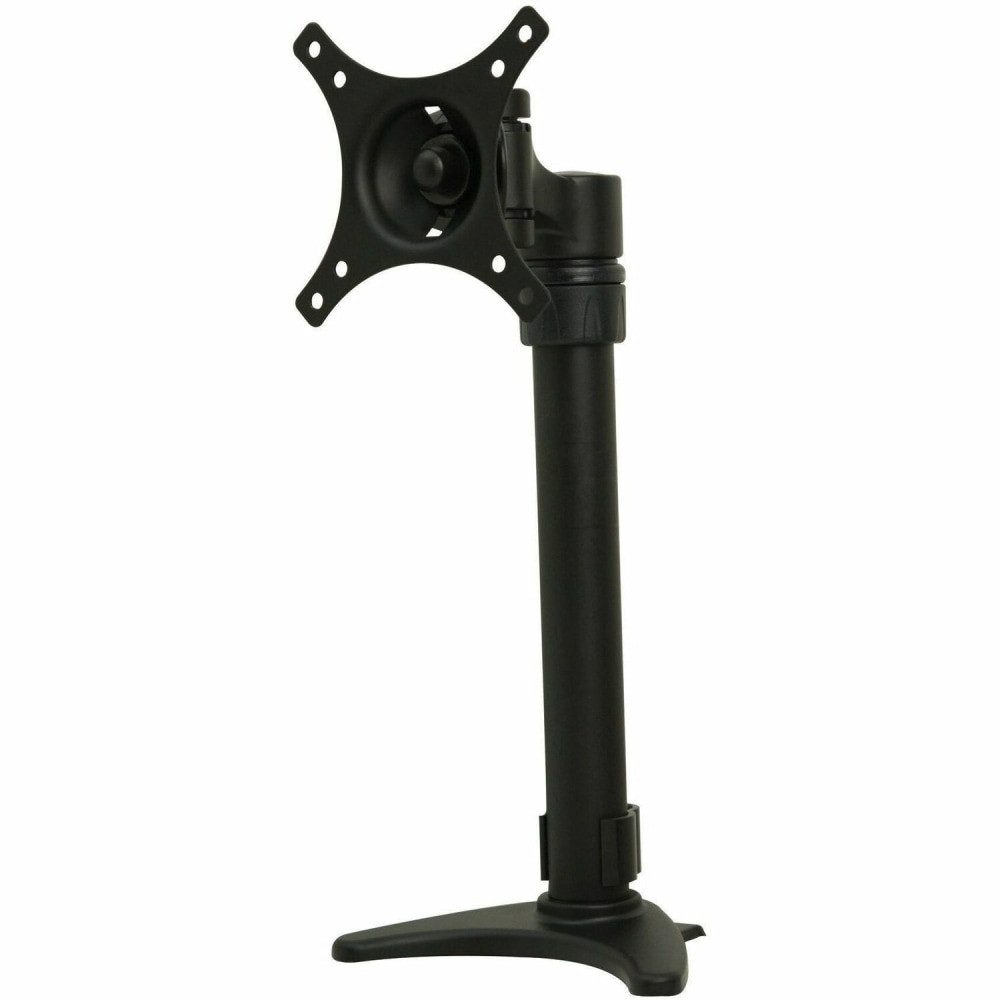 Compatible with VESA 75 and 100mm  Monitor can be mounted in Portrait or Landscape orientation  Two mounting styles in one box. A desk clamp and grommet style are supplied for either desk mounting solution  Tilt: ±40 deg.  Swivel: 180 deg.  Height and tilt adjustment for perfect positioning and ergonomic comfort to help reduce eye, back and neck strain