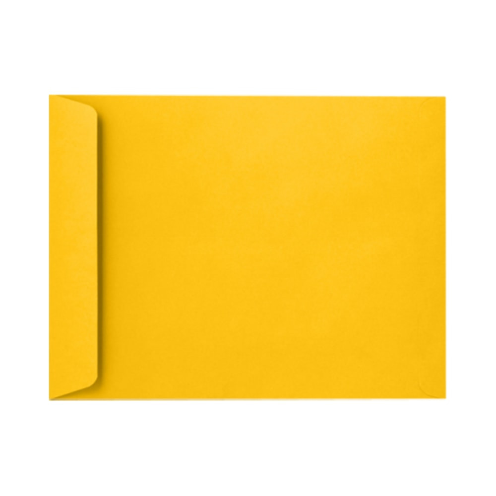 ACTION ENVELOPE EX1644-12-250 LUX Open-End Envelopes, 6in x 9in, Peel & Press Closure, Sunflower Yellow, Pack Of 250