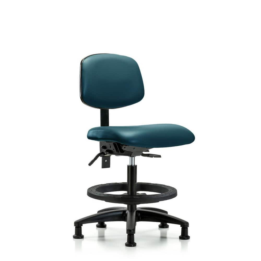 Blue Ridge Ergonomics MSC49973 Task Chair: Vinyl, Marine Blue