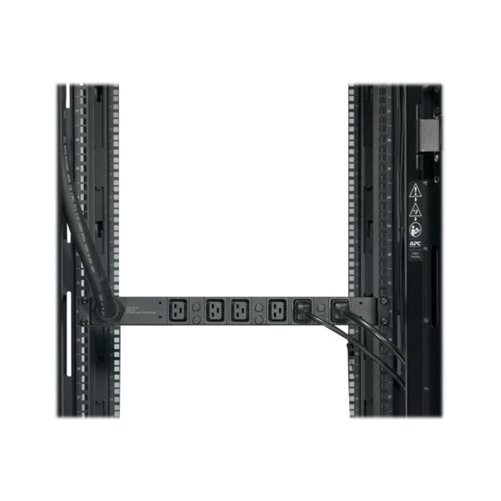 AMERICAN POWER CONVERSION CORP AP7516 APC Basic Rack PDU - Power distribution strip (rack-mountable) - AC 208 V - 3-phase - input: Hubbell CS8365C - output connectors: 6 (IEC 60320 C19) - 1U - 8 ft cord - for P/N: SMTL1000RMI2UC, SMX1000C, SMX1500RM2