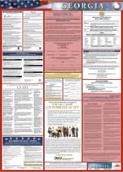 AccuformNMC 24" Wide x 40" High Laminated Paper Labor Law Information Poster LLPS-GA