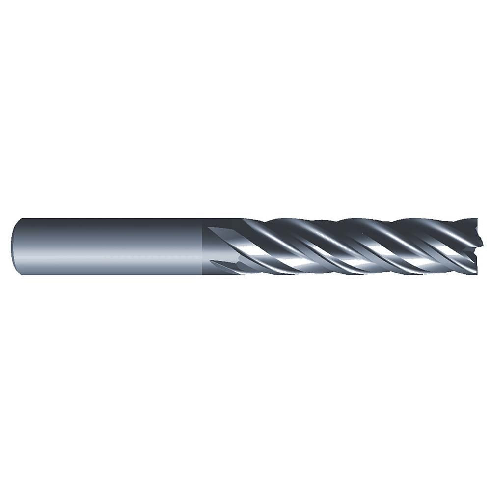 Eliminator 800-1250-030 Corner Radius End Mill: 1/8" Dia, 3/4" LOC, 0.03" Radius, 4 Flutes, Solid Carbide