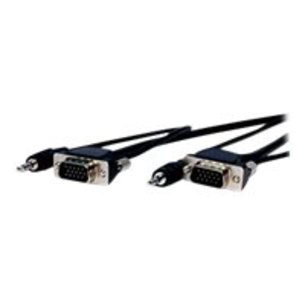 VCOM INTERNATIONAL MULTI MEDIA Comprehensive MVGA15P-P-25HR/A  Pro AV/IT Series Micro VGA HD15 Plug-To-Plug With Audio Cable, 25ft