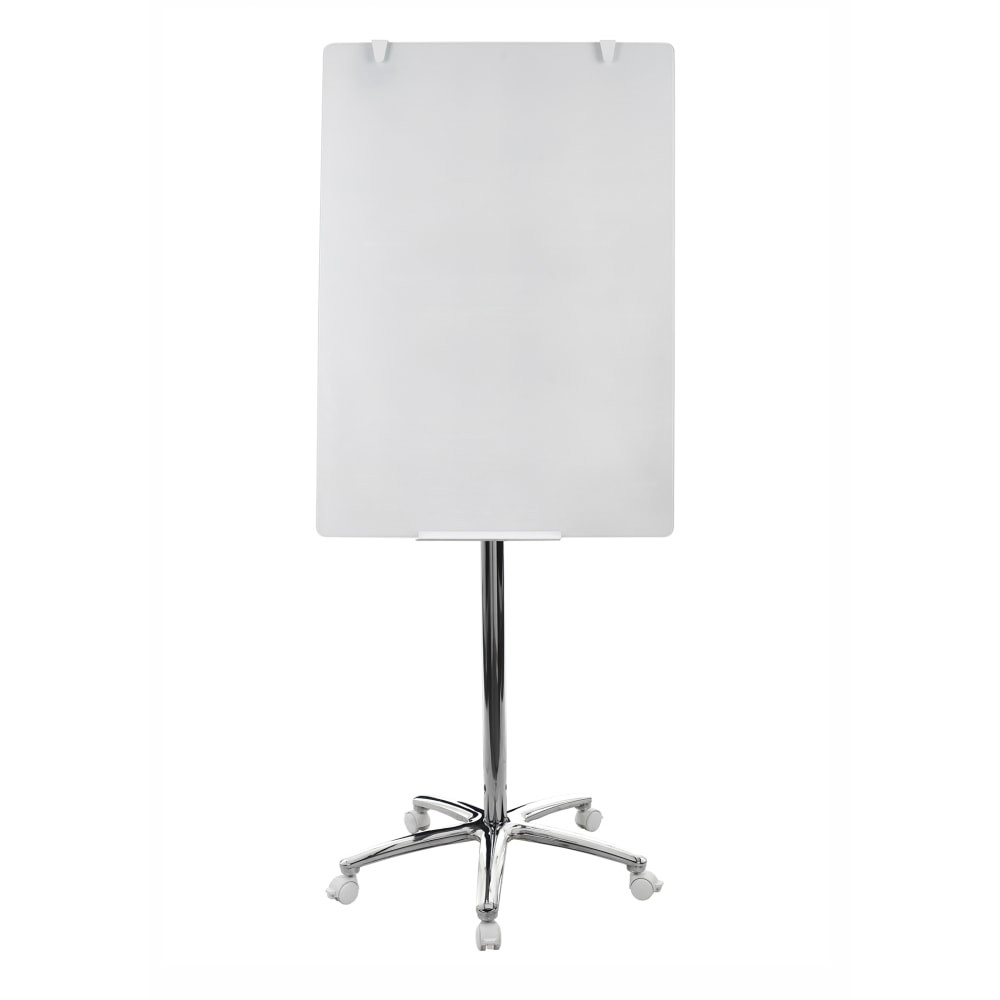 BI-SILQUE VISUAL COMM.PROD. MasterVision GEA4850126  Super Value Mobile Floor Easel, Glass, White