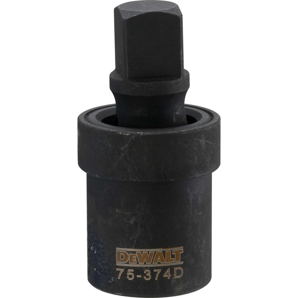 DeWALT DWMT75374OSP Socket Adapters & Universal Joints; Joint Type: Impact Universal ; Male Size: 3/4 ; Female Size: 3/4 ; Maximum Operating Angle: 350 ; Overall Length (Inch): 3-1/2 ; Finish: Chrome